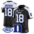 Men's Duke Blue Devils 2024 Vapor Limited Jersey - All Stitched - Black Alternate, Sonny Jurgensen