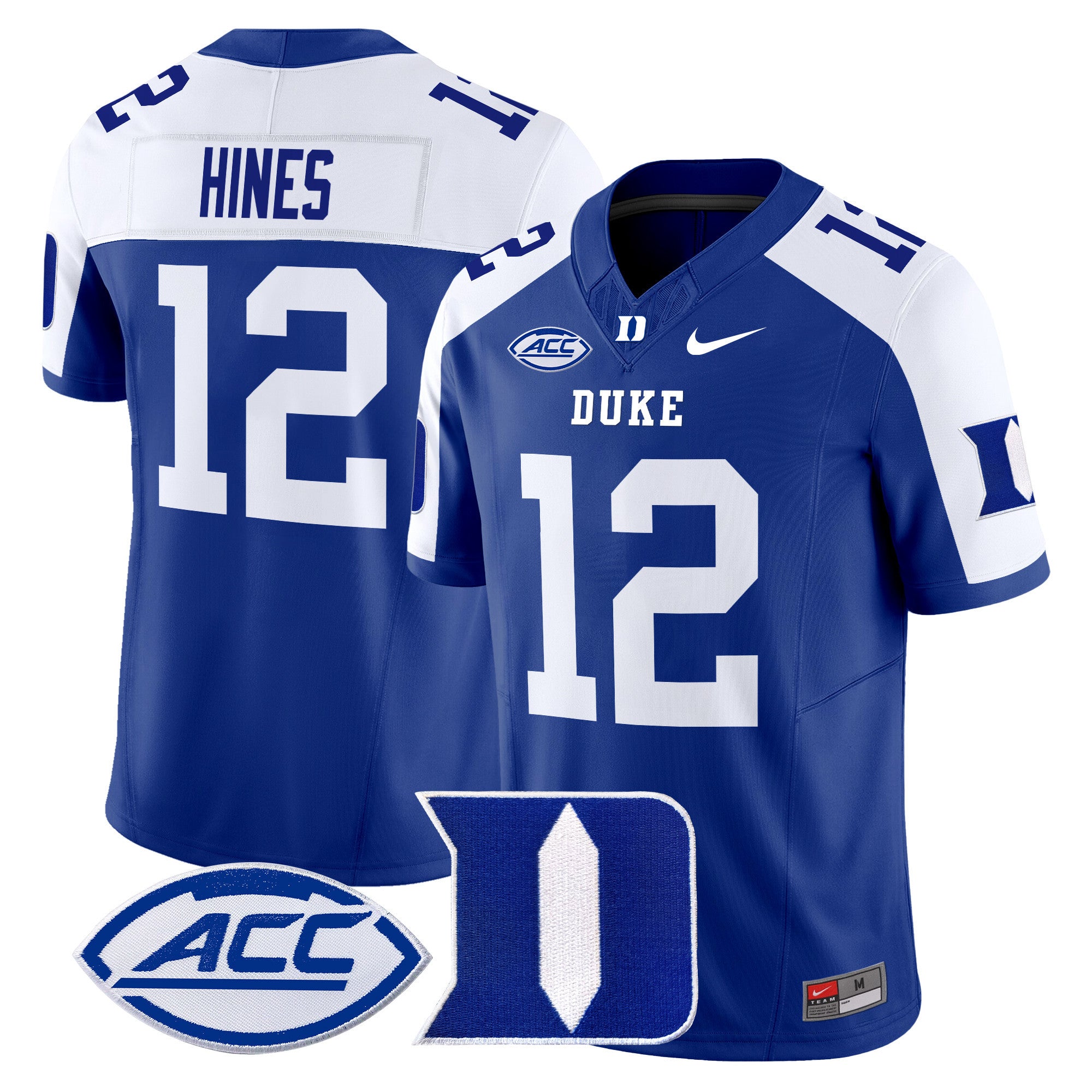 Men's Duke Blue Devils 2024 Vapor Limited Jersey - All Stitched - Royal Alternate, Clarkston Hines