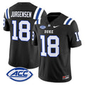 Men's Duke Blue Devils 2024 Vapor Limited Jersey - All Stitched - Black, Sonny Jurgensen