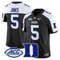Men's Duke Blue Devils 2025 Vapor Limited Jersey - All Stitched - Black Alternate, Peyton Jones