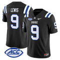 Men's Duke Blue Devils 2025 Vapor Limited Jersey - All Stitched - Black, Thad Lewis