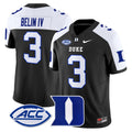 Men's Duke Blue Devils 2025 Vapor Limited Jersey - All Stitched - Black Alternate, Henry Belin IV