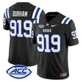Men's Duke Blue Devils 2025 Vapor Limited Jersey - All Stitched - Black, Durham 919