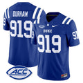 Men's Duke Blue Devils 2025 Vapor Limited Jersey - All Stitched - Royal, Durham 919