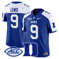 Men's Duke Blue Devils 2025 Vapor Limited Jersey - All Stitched - Royal Alternate, Thad Lewis