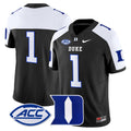 Men's Duke Blue Devils 2025 Vapor Limited Jersey - All Stitched - Black Alternate, #1 Team