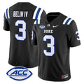 Men's Duke Blue Devils 2025 Vapor Limited Jersey - All Stitched - Black, Henry Belin IV
