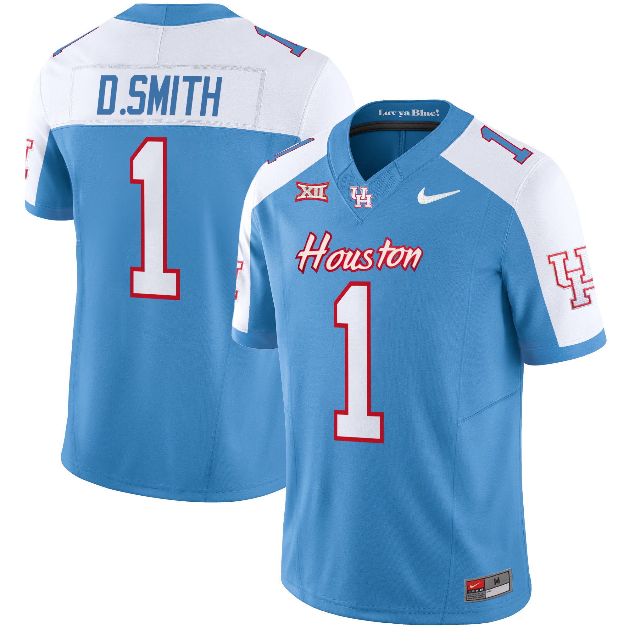 Men's Houston Cougars 2024 Oilers Inspired Vapor Limited Jersey V2 - All Stitched - Alternate, Donovan Smith