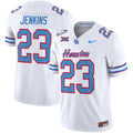 Men's Houston Cougars 2024 Oilers Inspired Vapor Limited Jersey V2 - All Stitched - White, Parker Jenkins