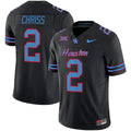 Men's Houston Cougars 2024 Oilers Inspired Vapor Limited Jersey V2 - All Stitched - Black, Zeon Chriss