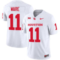 Men's Houston Cougars 2024 Oilers Inspired Vapor Limited Jersey V3 - All Stitched - White, Andre Ware