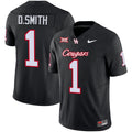 Men's Houston Cougars 2024 Oilers Inspired Vapor Limited Jersey V3 - All Stitched - Black, Donovan Smith