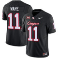 Men's Houston Cougars 2024 Oilers Inspired Vapor Limited Jersey V3 - All Stitched - Black, Andre Ware