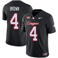 Men's Houston Cougars 2024 Oilers Inspired Vapor Limited Jersey V3 - All Stitched - Black, Samuel Brown