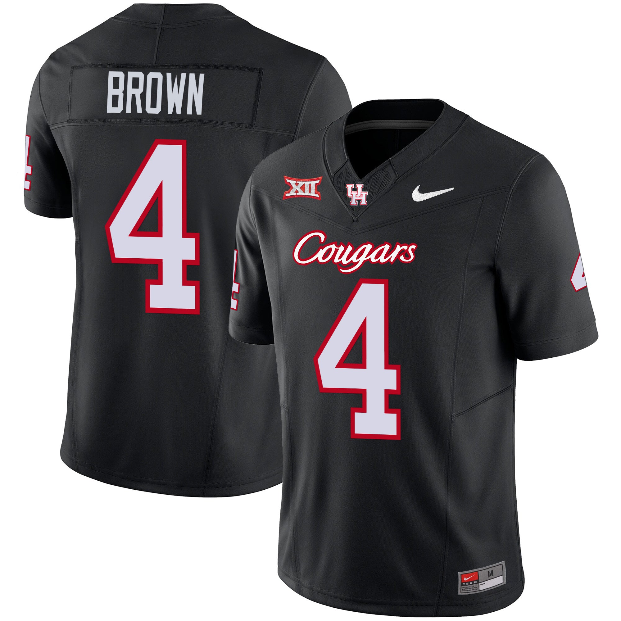 Men's Houston Cougars 2024 Oilers Inspired Vapor Limited Jersey V3 - All Stitched - Black, Samuel Brown