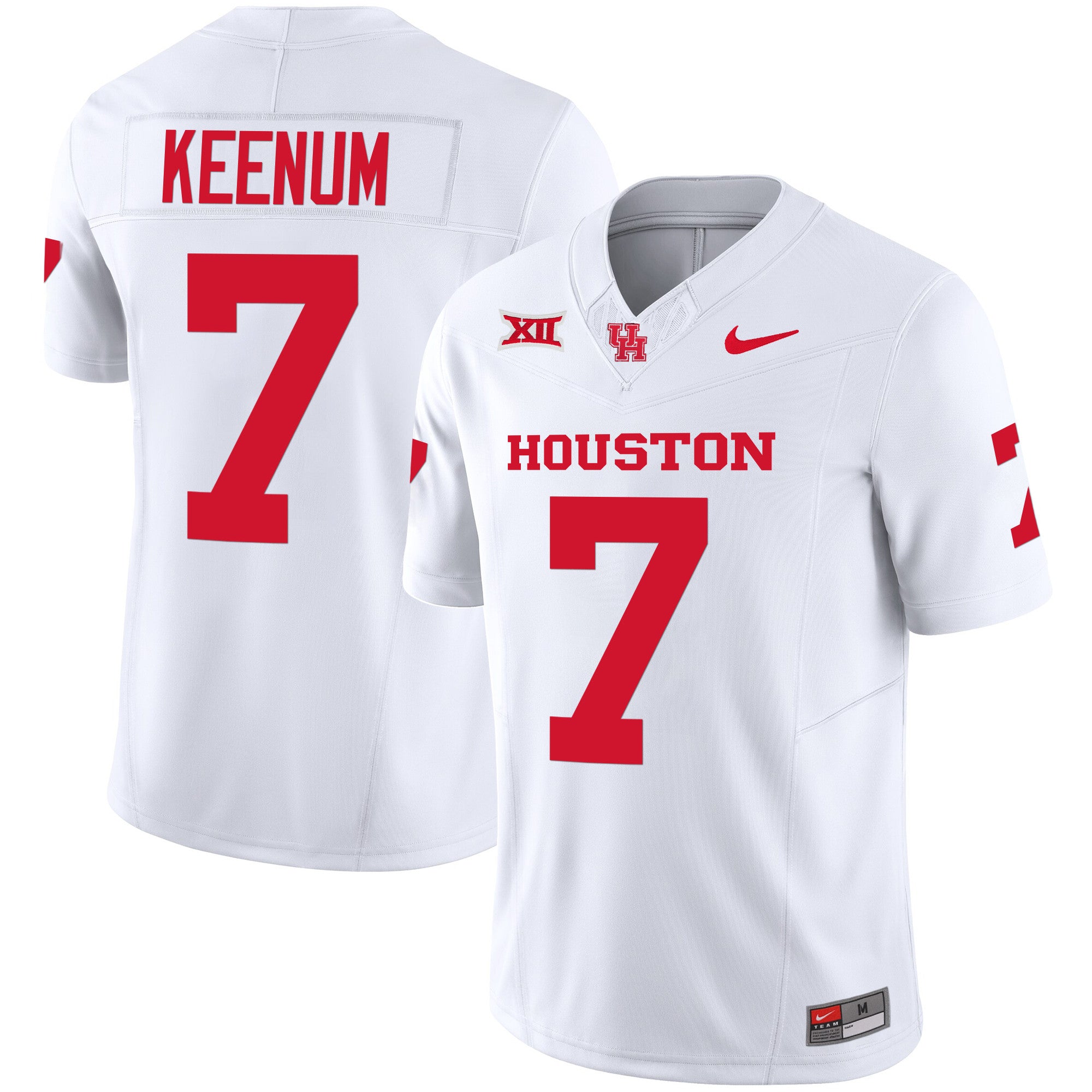 Men's Houston Cougars 2024 Oilers Inspired Vapor Limited Jersey V3 - All Stitched - White, Case Keenum