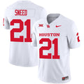 Men's Houston Cougars 2024 Oilers Inspired Vapor Limited Jersey V3 - All Stitched - White, Stacy Sneed