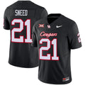 Men's Houston Cougars 2024 Oilers Inspired Vapor Limited Jersey V3 - All Stitched - Black, Stacy Sneed