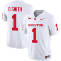 Men's Houston Cougars 2024 Oilers Inspired Vapor Limited Jersey V3 - All Stitched - White, Donovan Smith