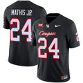 Men's Houston Cougars 2024 Oilers Inspired Vapor Limited Jersey V3 - All Stitched - Black, Tony Mathis Jr.
