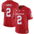 Men's Houston Cougars 2024 Oilers Inspired Vapor Limited Jersey V3 - All Stitched - Red, Zeon Chriss