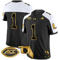 Men's Miami Hurricanes 2024 Florida Patch Gold Vapor Limited Jersey - All Stitched - Alternate, #1 Team