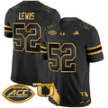 Men's Miami Hurricanes 2024 Florida Patch Gold Vapor Limited Jersey - All Stitched - Black Gold, Ray Lewis