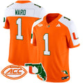 Men's Miami Hurricanes 2024 Florida Patch Vapor Limited Jersey - All Stitched