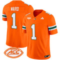 Men's Miami Hurricanes 2024 Vapor Limited Jersey - All Stitched - Orange, Cam Ward