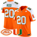 Men's Miami Hurricanes 2024 Vapor Limited Jersey - All Stitched - Orange Alternate, Ed Reed