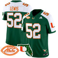 Men's Miami Hurricanes 2025 Florida Patch Vapor Limited Jersey - All Stitched - Green Alternate, Ray Lewis