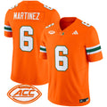 Men's Miami Hurricanes 2025 Vapor Limited Jersey - All Stitched - Orange, Damien Martinez