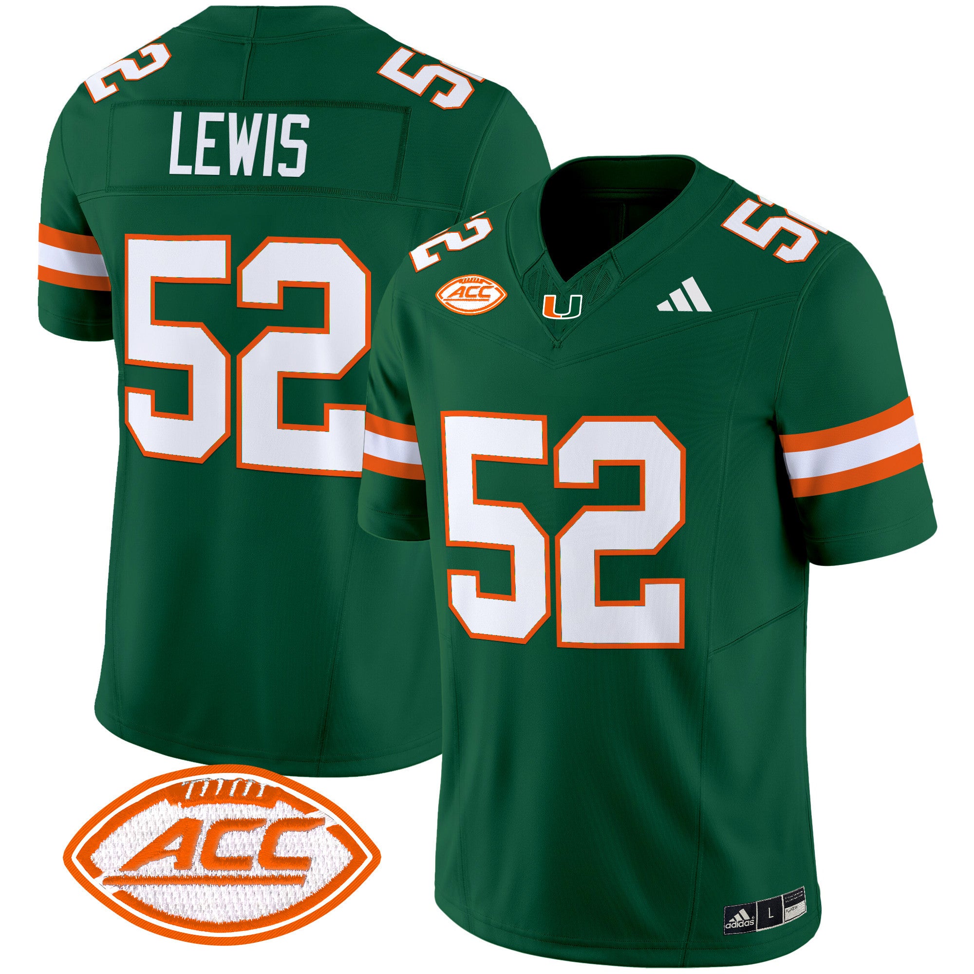 Men's Miami Hurricanes 2025 Vapor Limited Jersey - All Stitched - Green, Ray Lewis
