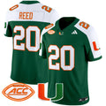 Men's Miami Hurricanes 2025 Vapor Limited Jersey - All Stitched - Green Alternate, Ed Reed