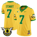 Men's Oregon Ducks 2024 BIG & Forever Gang Green Patch Vapor Limited Jersey - All Stitched - Gold, Evan Stewart