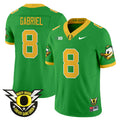 Men's Oregon Ducks 2024 BIG & Forever Gang Green Patch Vapor Limited Jersey - All Stitched - Green, Dillon Gabriel