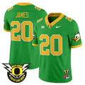 Men's Oregon Ducks 2024 BIG & Forever Gang Green Patch Vapor Limited Jersey - All Stitched - Green, Jordan James