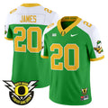 Men's Oregon Ducks 2024 BIG & Forever Gang Green Patch Vapor Limited Jersey - All Stitched - Green Alternate, Jordan James