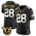 Men's Oregon Ducks 2024 Forever Gang Green & BIG Patch Gold Vapor Limited Jersey - All Stitched - Black Limited, Bryce Boettcher