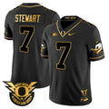 Men's Oregon Ducks 2024 Forever Gang Green & BIG Patch Gold Vapor Limited Jersey - All Stitched - Black Gold, Evan Stewart