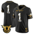 Men's Oregon Ducks 2024 Forever Gang Green & BIG Patch Gold Vapor Limited Jersey - All Stitched - Black Limited, #1 Team
