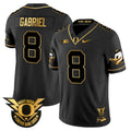 Men's Oregon Ducks 2024 Forever Gang Green & BIG Patch Gold Vapor Limited Jersey - All Stitched - Black Gold, Dillon Gabriel