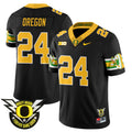 Men's Oregon Ducks 2024 Forever Gang Green Jersey - All Stitched