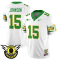 Men's Oregon Ducks 2024 Forever Gang Green Jersey - All Stitched - White, Tez Johnson