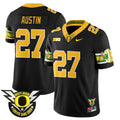 Men's Oregon Ducks 2024 Forever Gang Green Jersey - All Stitched - Black, Daylen Austin
