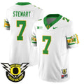 Men's Oregon Ducks 2024 Forever Gang Green Jersey - All Stitched - White, Evan Stewart