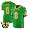 Men's Oregon Ducks 2024 Forever Gang Green Jersey - All Stitched - Green, Dillon Gabriel