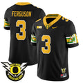 Men's Oregon Ducks 2024 Forever Gang Green Jersey - All Stitched - Black, Terrance Ferguson