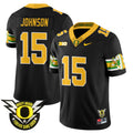 Men's Oregon Ducks 2024 Forever Gang Green Jersey - All Stitched - Black, Tez Johnson