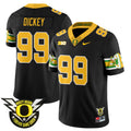 Men's Oregon Ducks 2024 Forever Gang Green Jersey - All Stitched - Black, Jurrion Dickey
